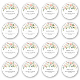 Anpassbarer Name des Ehegatten Dankeschön Sticker