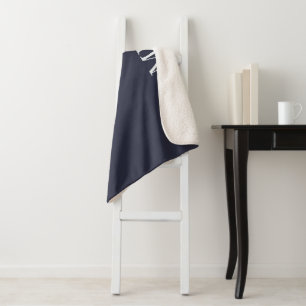 Anpassbarer Name Rich Academic Navy Familien-Gesch Sherpadecke