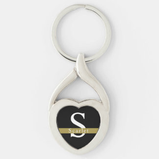 Anpassbarer Name-Schlüsselanhänger für Monogramm Schlüsselanhänger
