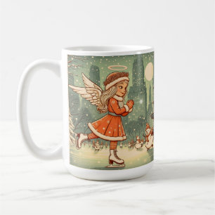Anpassbarer NYC-Weihnachtsengel  Kaffeetasse