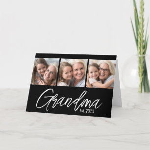 Anpassbarer Oma Großelterntag 3 Bild Karte