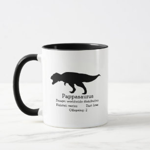 Anpassbarer Pappasaurus-Vater Tasse