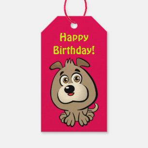Anpassbarer Puppy-Cartoon Geschenkanhänger