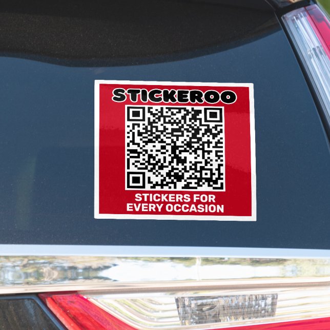 Anpassbarer QR-Code-Aufkleber für die Geschäftsför Aufkleber (Von Creator hochgeladen)