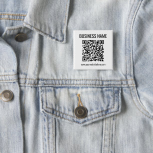 Anpassbarer QR-Code & Firmenname Button