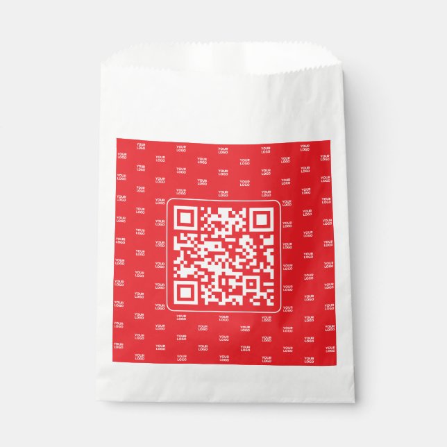 Anpassbarer QR-Code mit Ihrem Logo oder Bild Geschenktütchen (Vorderseite)