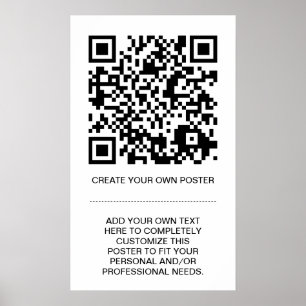 anpassbarer QR-Code Poster