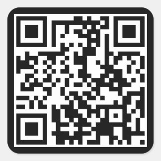 anpassbarer QR-Code Quadratischer Aufkleber
