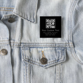 Anpassbarer QR-Code und bearbeitbarer Textbaustein Button