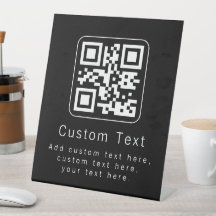 Anpassbarer QR-Code und bearbeitbarer Textbaustein