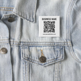 Anpassbarer QR-Code und Geschäftsname Button