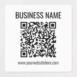 Anpassbarer QR-Code und Geschäftsname Etiketten