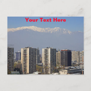 Anpassbarer Santiago, Chile Postkarte