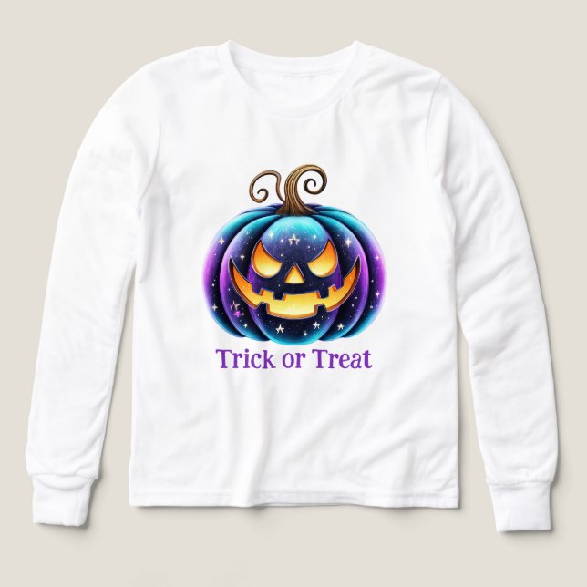 Anpassbarer schwarzer Jack o'Lantern (Design Vorderseite)