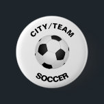 Anpassbarer Soccer Button<br><div class="desc">Anpassbare Fußballtasten. Text und Bild können auf diesem Produkt bearbeitet oder gelöscht werden.</div>