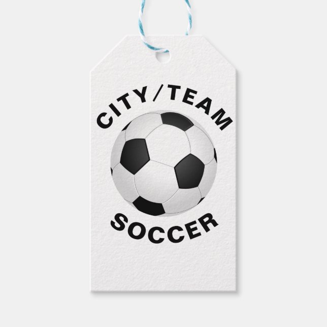 Anpassbarer Soccer Geschenkanhänger (Vorderseite)