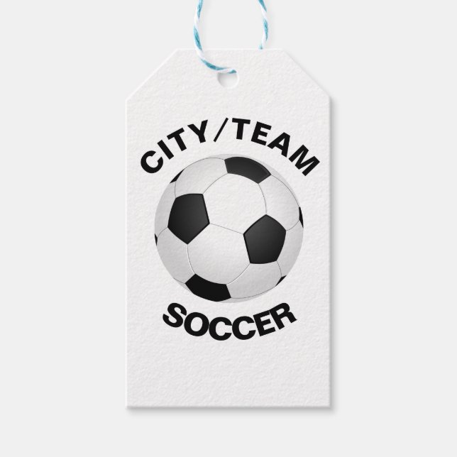 Anpassbarer Soccer Geschenkanhänger (Vorderseite)