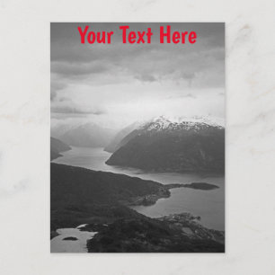 Anpassbarer Sognefjord, Norwegen Postkarte