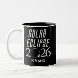 Anpassbarer Sonnenfinsternis 2026 Becher Zweifarbige Tasse