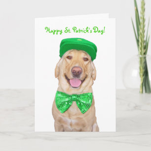 Anpassbarer, sonniger Labrador in Grün Karte