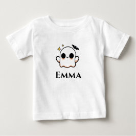 Anpassbarer süßer Halloween-Geist Baby T-shirt