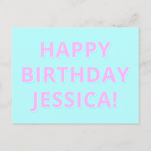 Anpassbarer Text Alles Gute zum Geburtstag für jed Postkarte