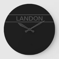 Anpassbarer Text | Bold Modern Black & Dark Gray