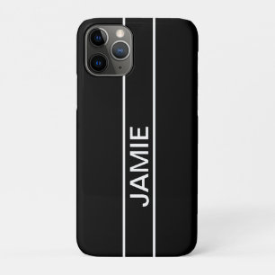 Anpassbarer Text Bold Modern Black & White Case-Mate iPhone Hülle