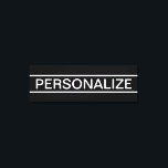 Anpassbarer Text | Bold Modern Black & White Leinwanddruck<br><div class="desc">Kühner zeitgenössischer Look.</div>