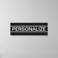 Anpassbarer Text | Bold Modern Black & White