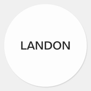 Anpassbarer Text   Bold Modern Black & White Runder Aufkleber