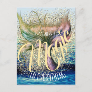 Anpassbarer Text für den Schwanz Mermaid Postkarte