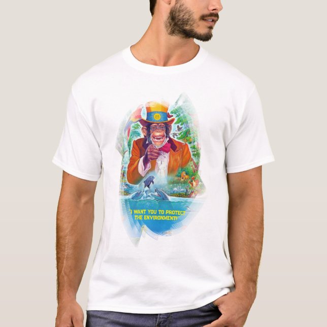 Anpassbarer Text Ich wollte Ihnen Umgebungsvorlage T-Shirt (Vorderseite)