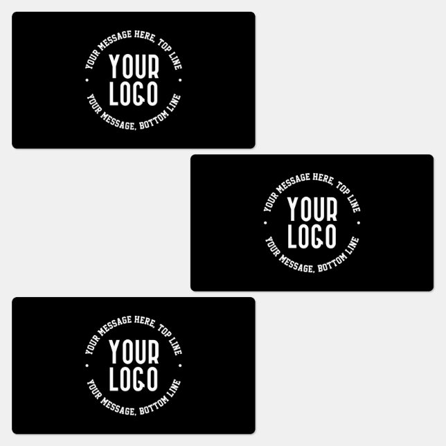 Anpassbarer Text und Ihr hochgeladenes Logo oder B Etiketten (Gruppe)
