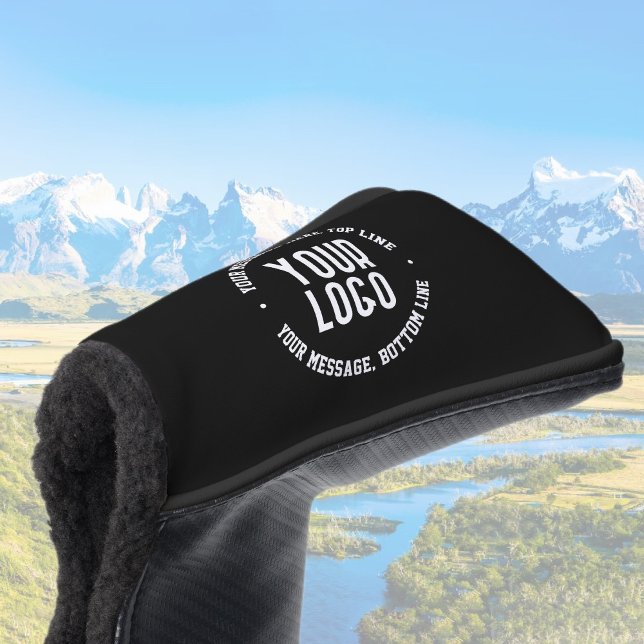 Anpassbarer Text und Ihr hochgeladenes Logo oder B Golf Headcover (Von Creator hochgeladen)