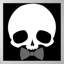 Anpassbarer Totenkopf mit Fliege