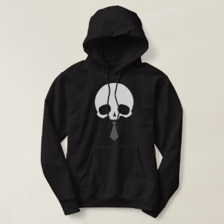 Anpassbarer Totenkopf mit Krawatte Hoodie