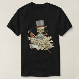 Anpassbarer Vintage-Totenkopf T-Shirt