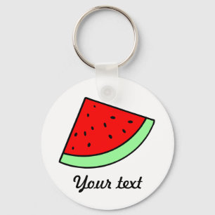 Anpassbarer Wassermelone-Schlüsselanhänger (LICHT) Schlüsselanhänger
