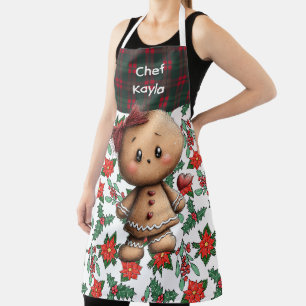 Anpassbarer Weihnachts-Lebkuchenbäcker Schürze