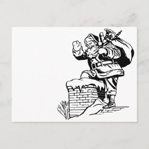 Anpassbarer Weihnachtsmann Postkarte