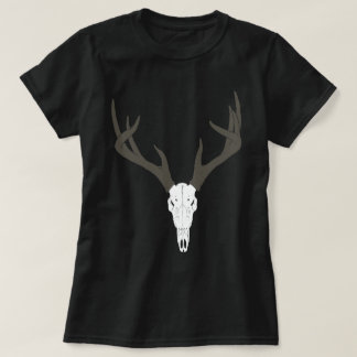 Anpassbarer Weißwedelhirsch-Schädel T-Shirt