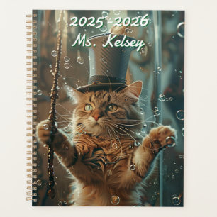 Anpassbarer Whiskers Magischer Katzenkalender Planer