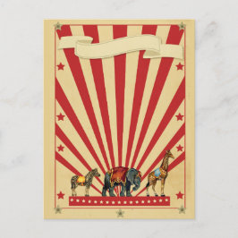 Anpassbarer Zirkus Postkarte