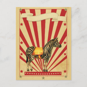 Anpassbarer Zirkus Postkarte