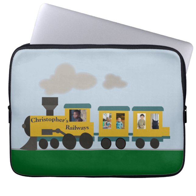 Anpassbarer Zug Laptopschutzhülle (Vorderseite)