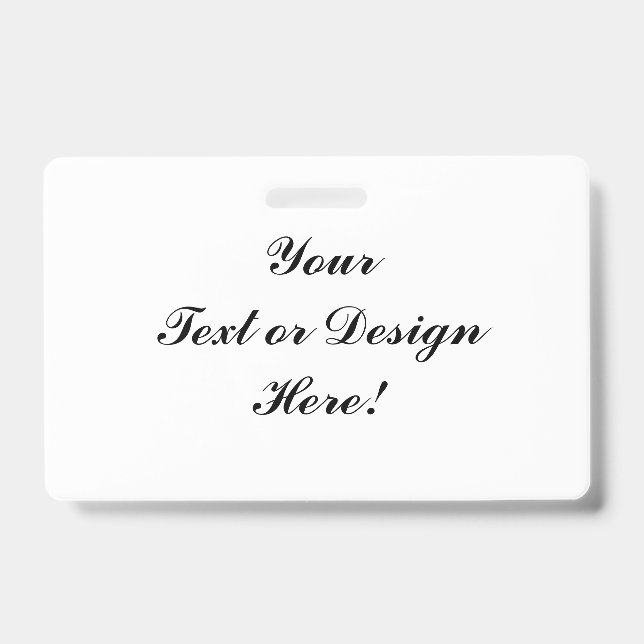 Anpassbares Abzeichen - Hinzufügen von Text oder D Ausweis (Vorderseite)