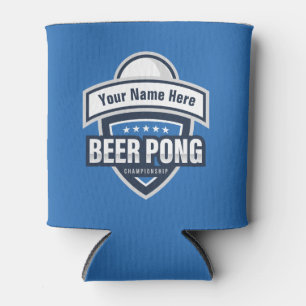 Anpassbares Beer-Pong-Meisterschaft-Logo Dosenkühler