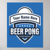 Anpassbares Beer-Pong-Meisterschaft-Logo