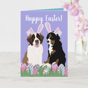 Anpassbares Berner Sennenhund Ostern  Karte
